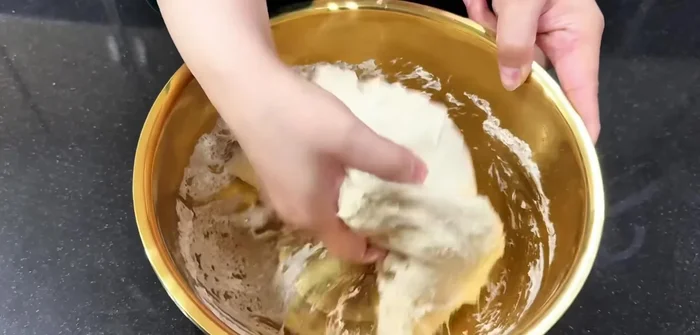 Prepare Khubus: Knead the risen dough briefly. Divide into equal portions, roll into thin circles or ovals. Cook on a hot pan for about a minute per side, brushing with butter or ghee.