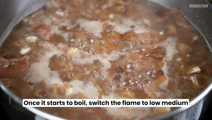 Simmer the mixture until it thickens to your desired consistency.