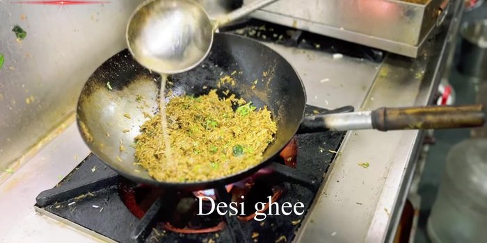 Garnish with extra coriander and ghee.