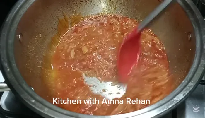 Add a little water, cover, and cook for a few minutes until the onions and tomatoes soften. Gently mash the mixture, but don't make a puree.