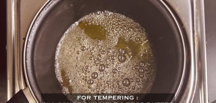 Add tadka to the dal and cover for 2-3 minutes.