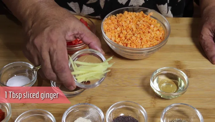 Add ginger and sauté.