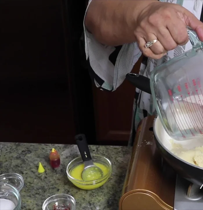 Add the remaining water and mix well to ensure no lumps form.