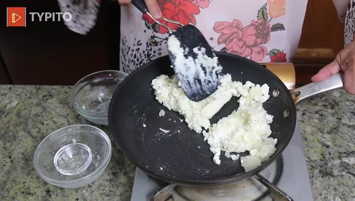 Remove from heat and let the mixture cool slightly.