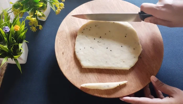 Cut the dough into square or desired shapes.
