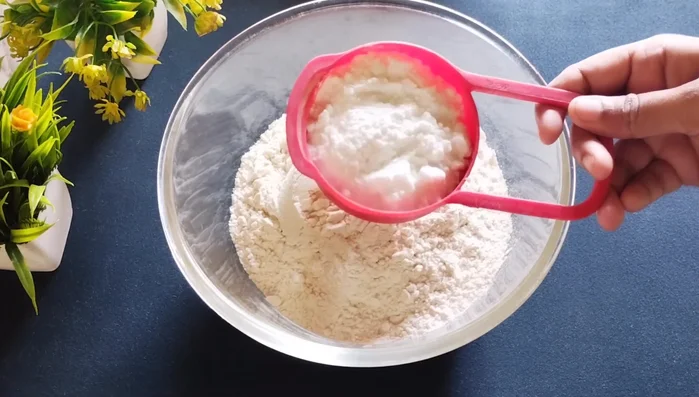 Add half a cup of powdered sugar (homemade sugar ground in a mixer jar).