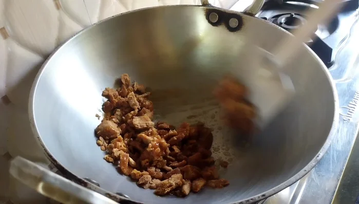 Melt the jaggery on low flame without adding water.