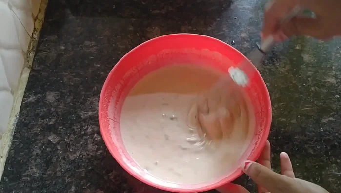 Add one tablespoon of oil (or butter) to the batter and mix well.