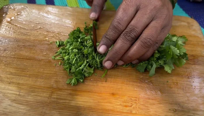 Once the vegetables are cooked, remove and set aside.