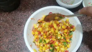 Spicy Sweet Corn Chaat: Easy South Indian Snack Recipe