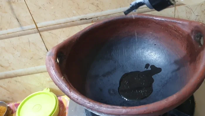 Heat oil in a vessel on the stove. Add chopped vegetables and sauté until slightly cooked.