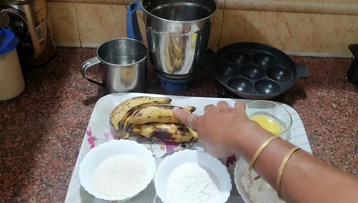 Grind the nendra fruits.