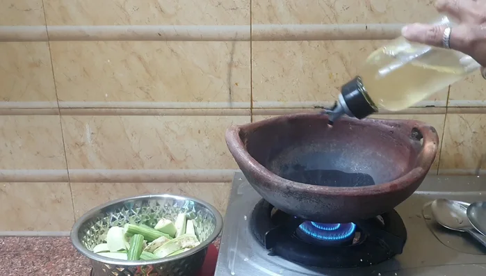 Add chopped onions and sauté until they turn translucent.