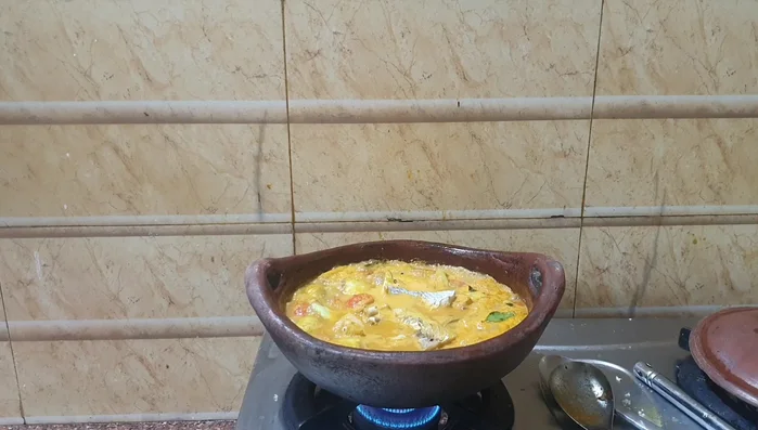 Add the dry fish and mix gently.