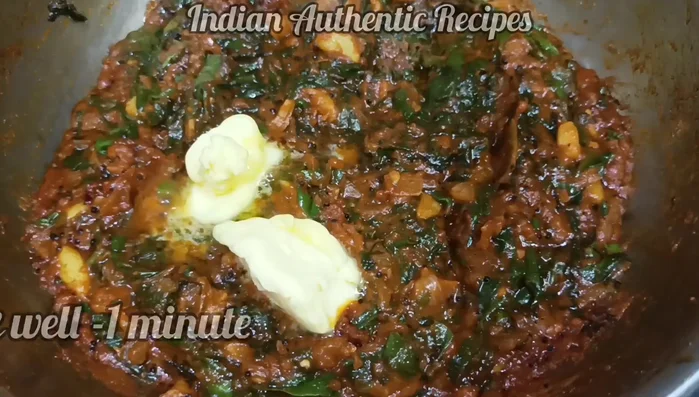 Stir in 2 tablespoons of butter until melted.