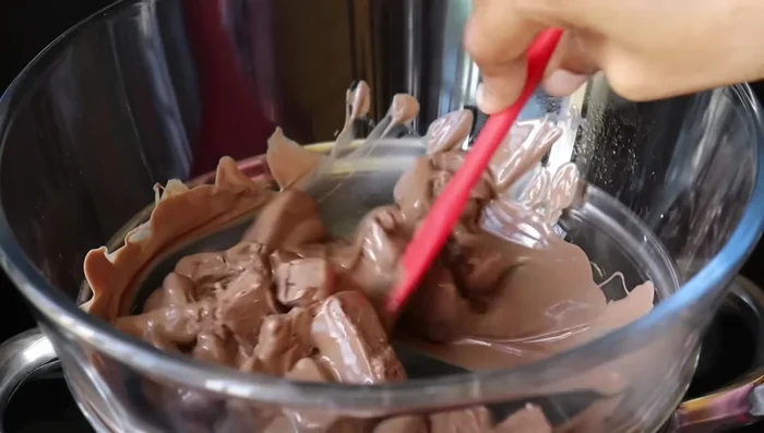 Boil chocolate.