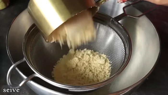 Prepare Laddu: Mix ingredients according to package instructions. The specific ingredients and amounts are not detailed in the transcript.