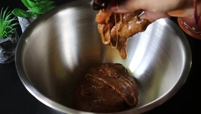 Pour the batter into the heated pan