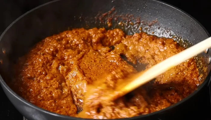 Final cooking steps (unclear from transcript)