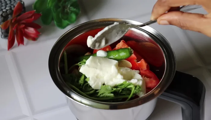 Add spices and other ingredients.