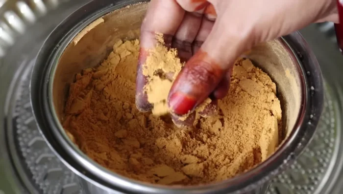 Grind all ingredients in a mixer until a fine powder is formed, but not too smooth.