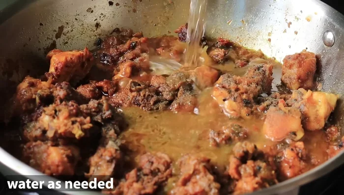 Add spices and vegetables