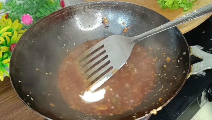 Add salt to taste. Adjust consistency by adding more water or batter as needed.