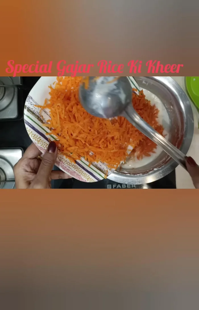 After the first boil, add the finely grated carrots. Cook until 80-90% done.