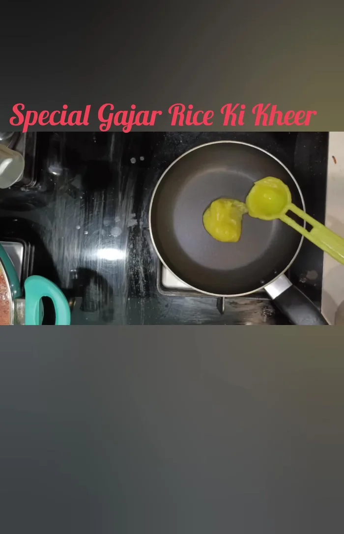 Sauté sliced nuts (pistachios and almonds) in 1 1/2 tsp of ghee.