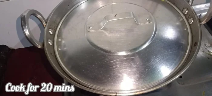 Cover and let it simmer for 20 minutes.