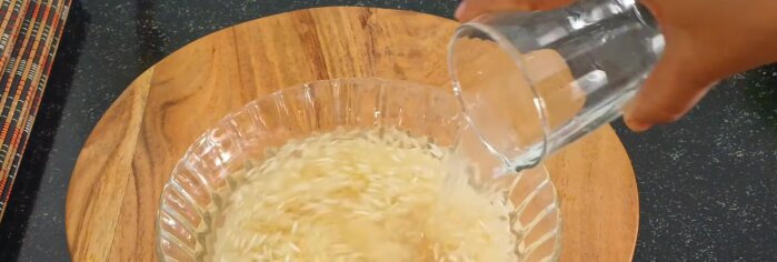 Wash basmati rice thoroughly 4-5 times and soak in water for 30 minutes.