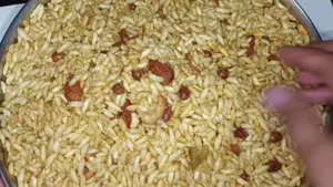 Spicy, Sweet & Sour Puffed Rice (Chuda) Recipe - Indian Snack