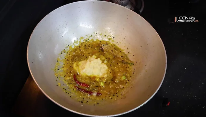 Add 2 spoons of ginger-garlic paste and fry for 2-3 minutes.