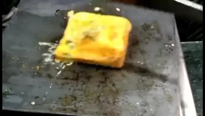 Another alternative: Apply a little oil to all four sides of the bread, cook on medium heat until crispy.