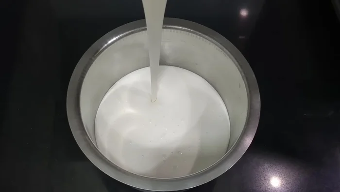 Transfer the batter to a bowl, ensuring the batter is smooth and fluffy.