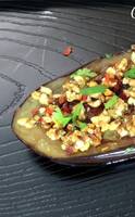 Keto Eggplant Fry: Buttery Soft Eggplant with Flavorful Peanut Topping