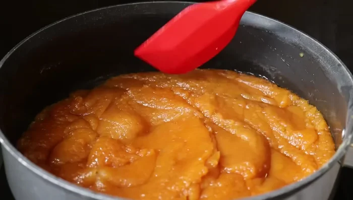Turn off the stove and serve the halwa hot.