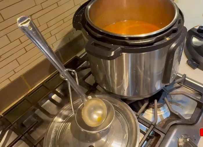 Simmer for a few minutes until heated through (803.92).