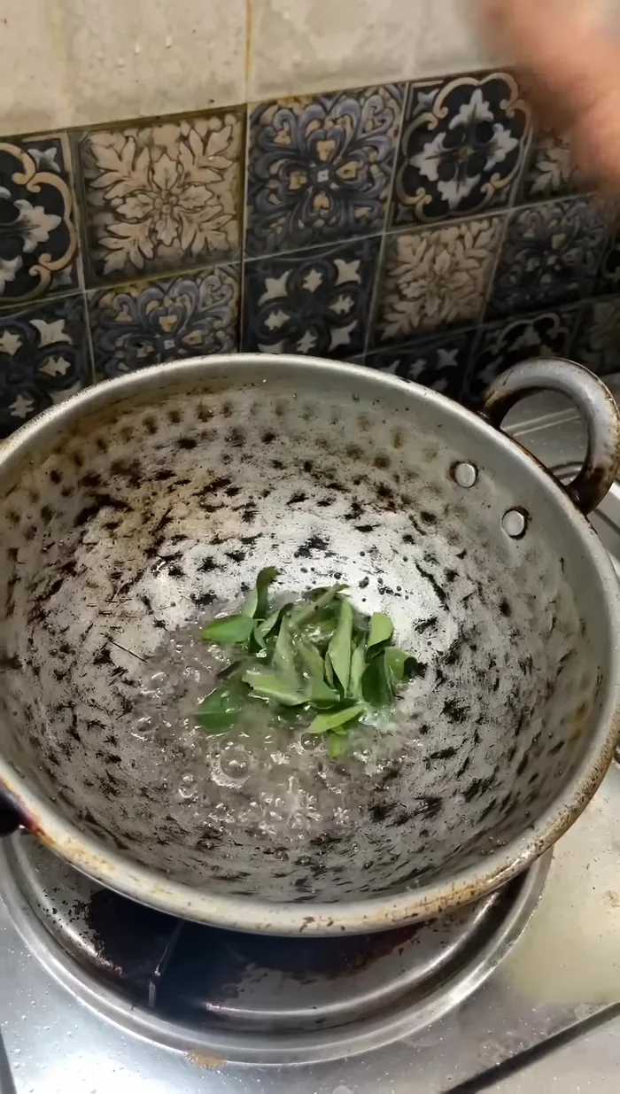 Add coriander leaves once the rice is cooked.