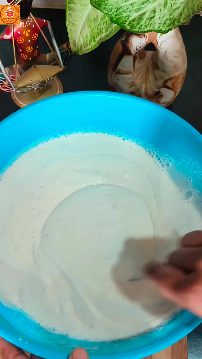 Grind the soaked rice separately into a smooth batter.