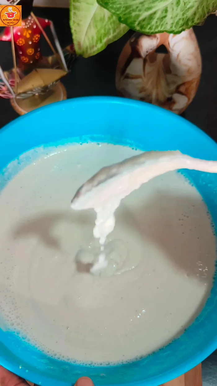 Combine both batters in a large mixing bowl. Add salt.