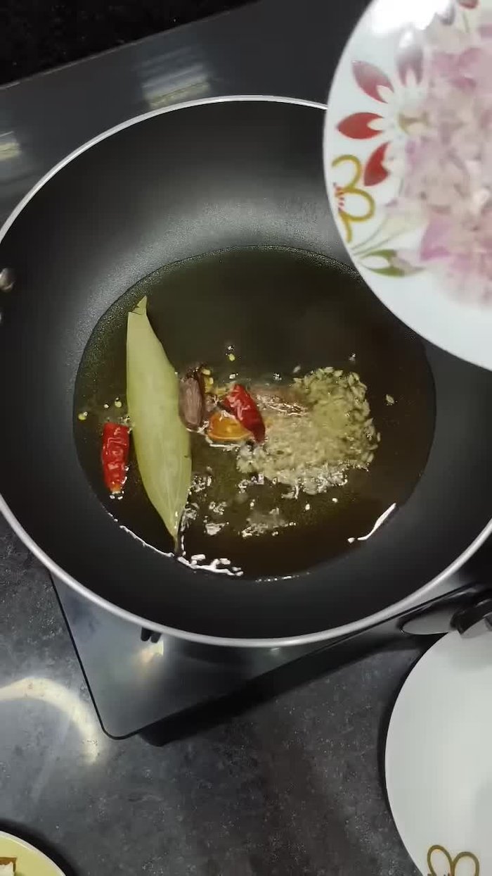 Add finely chopped onion and cook until transparent.