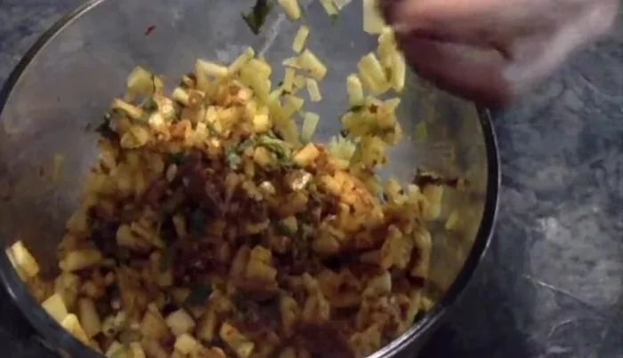 Adjust salt and jaggery as per taste. Mix thoroughly using your hands.