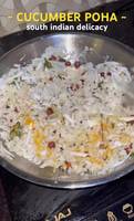 Cucumber Poha Recipe: A Light & Healthy South Indian Dish
