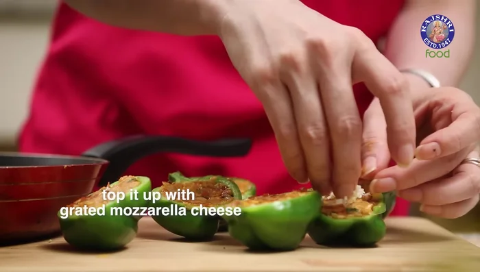 Garnish with a little extra mozzarella cheese.