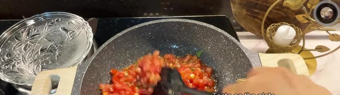Add chopped tomatoes and cook until mushy (2-3 minutes).