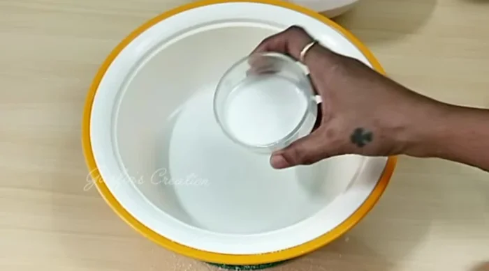 In a separate bowl, combine warm milk, yogurt, and powdered sugar. Mix thoroughly.