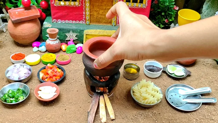 Heat oil in a pan.
