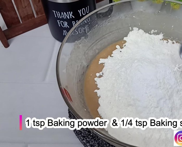 Gradually add the dry ingredients to the wet ingredients, mixing until just combined. Avoid overmixing.