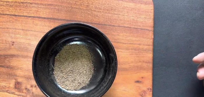 Grind black pepper separately.
